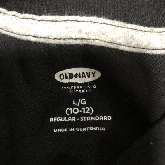 Old Navy Kids "Beast" Graphic Long-Sleeve Shirt - Black, L (10-12) - Picture 3 of 3